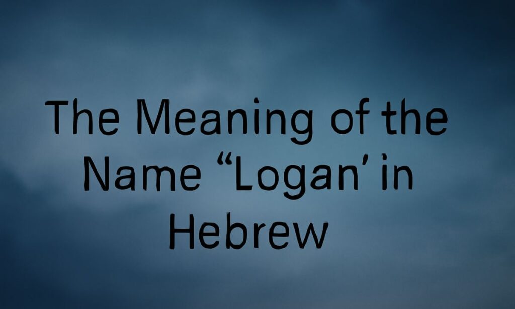 The Meaning of the Name “Logan” in Hebrew