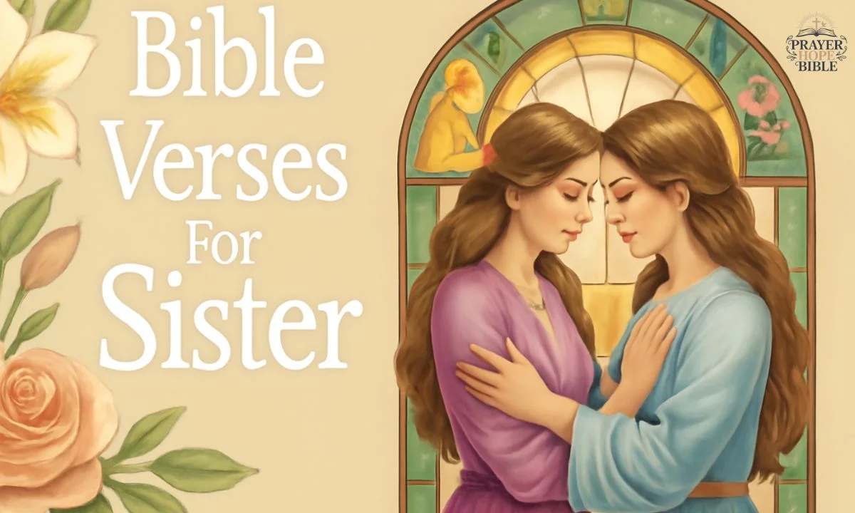 40 Bible Verses For A Sister