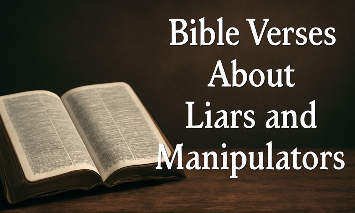 Bible Verses About Liars and Manipulators
