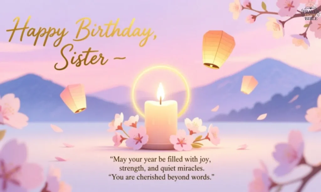 Short Birthday Prayers for Sister