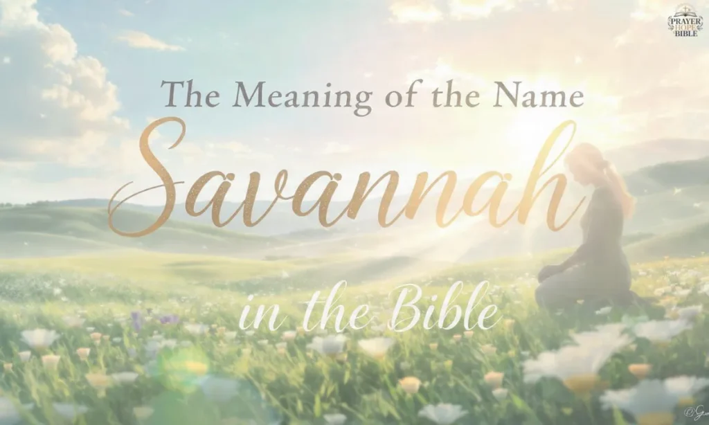 The Meaning of the Name Savannah in the Bible