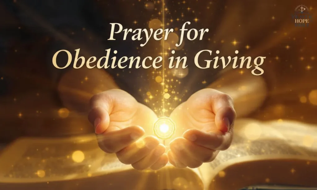 Prayer for Obedience in Giving