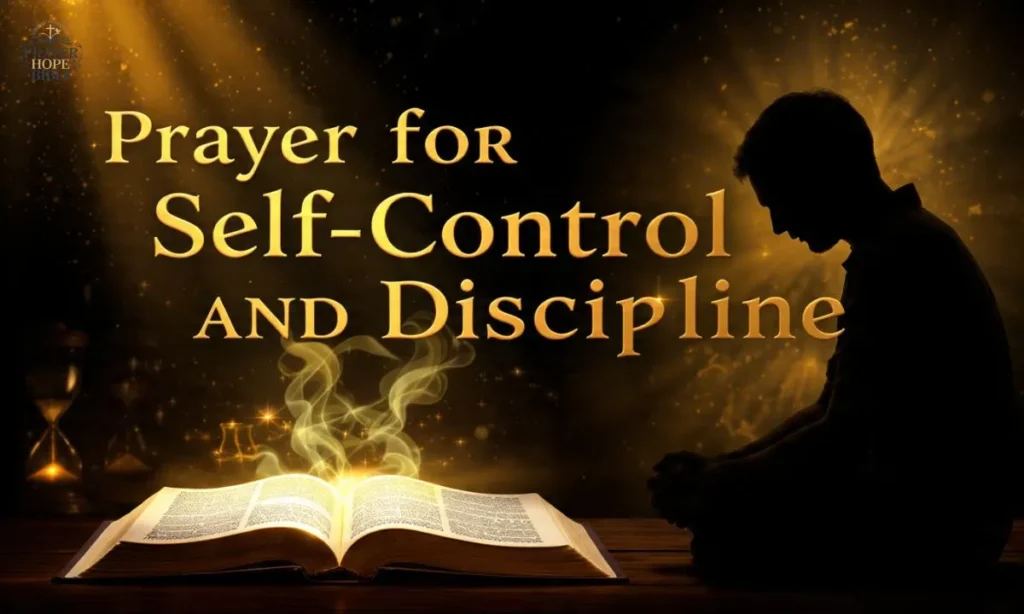 Prayer for Self-Control and Discipline