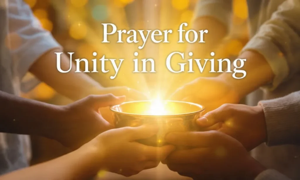 Prayer for Unity in Giving