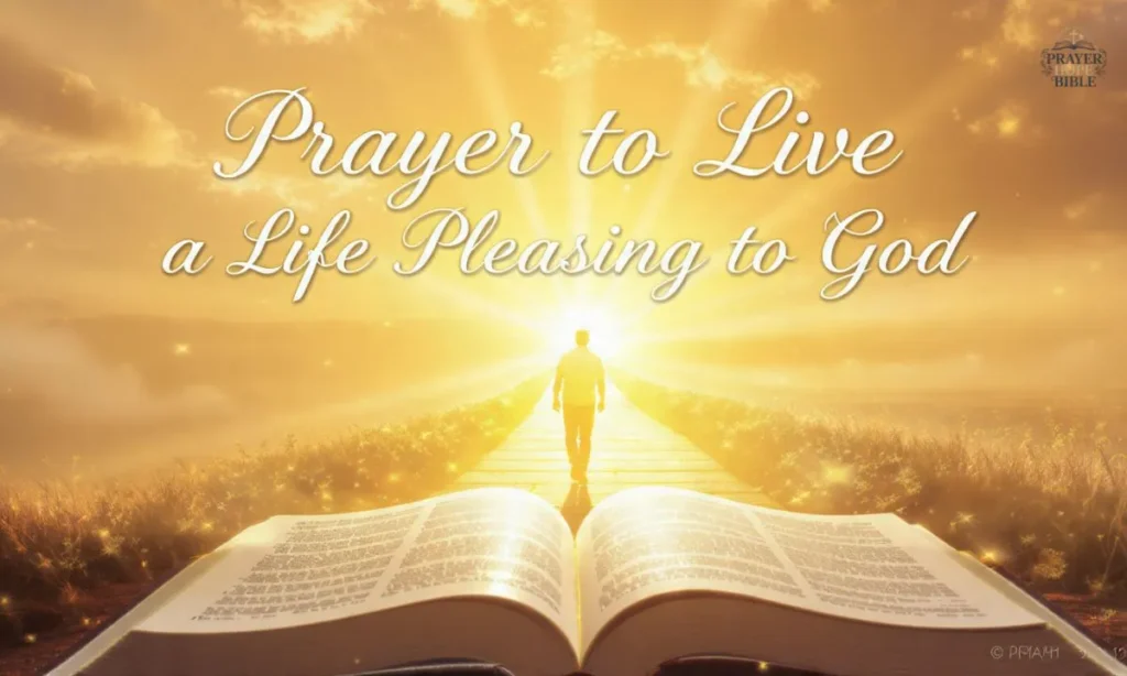 Prayer to Live a Life Pleasing to God